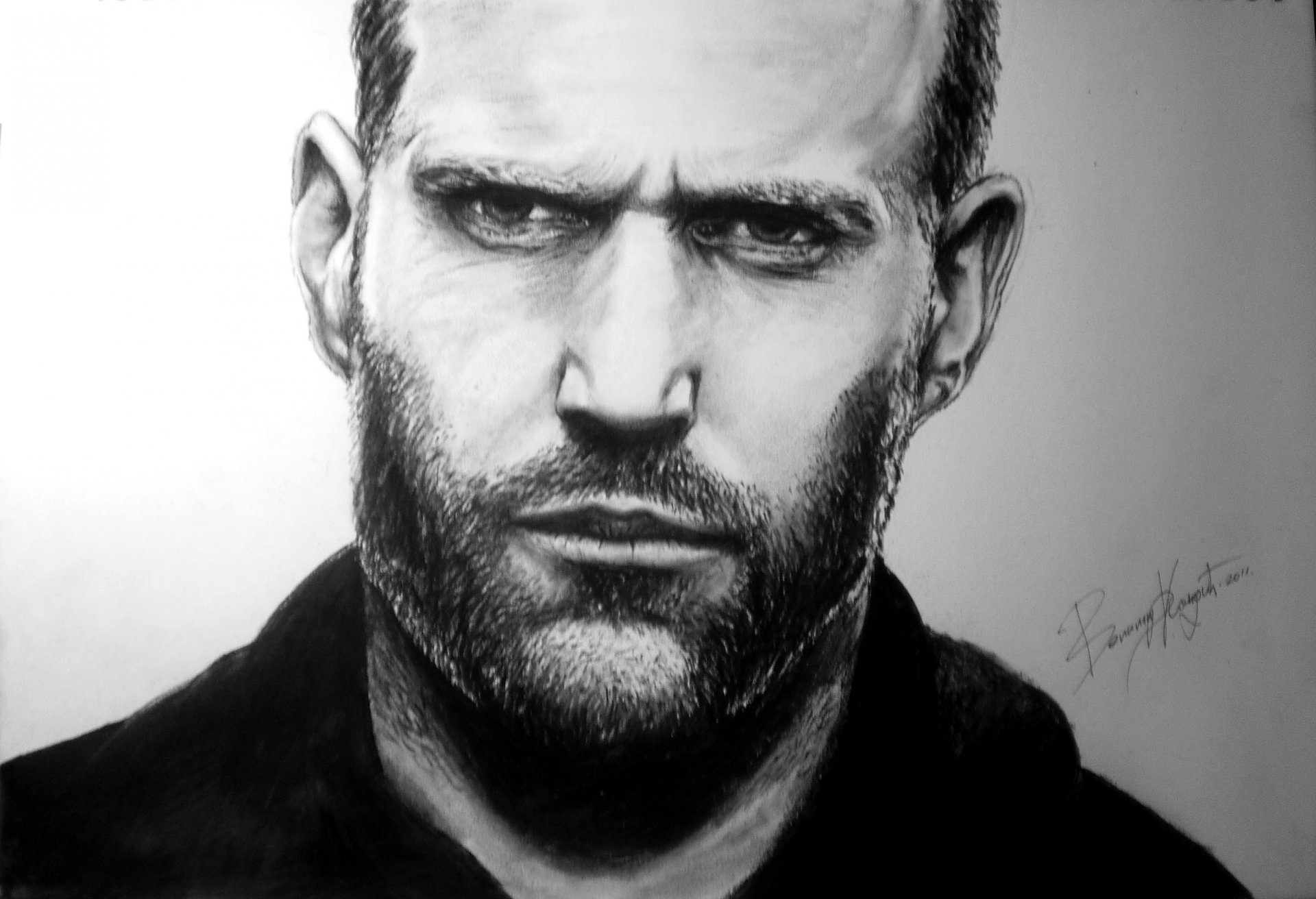 jason michael statham -- jason statham -- acteur homme dessin