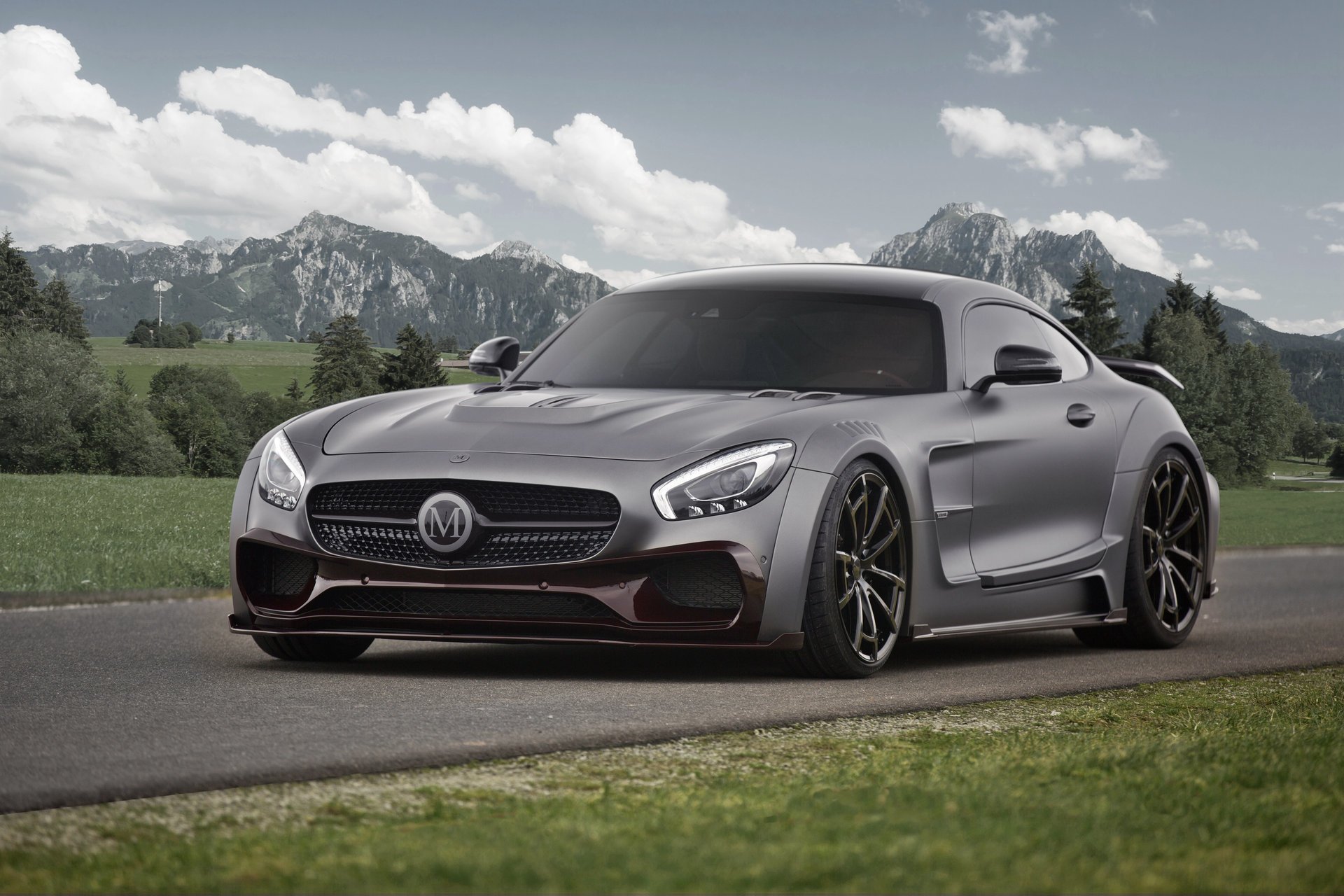 c190 mercedes-benz grigio amg gt3