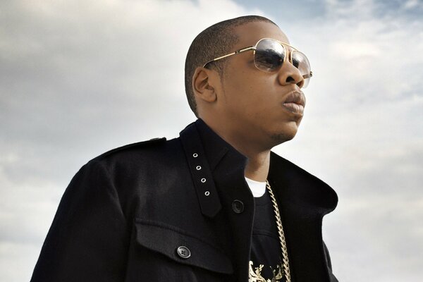 Jay Z look ahead with black glasses