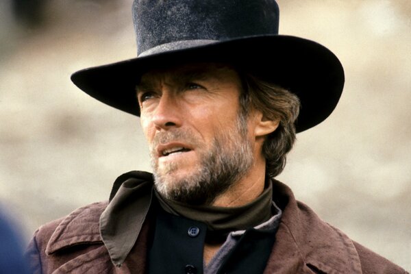 Aktor Clint Eastwood w westernie