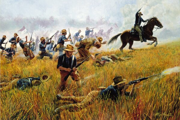 Cowboys during the War on July 1