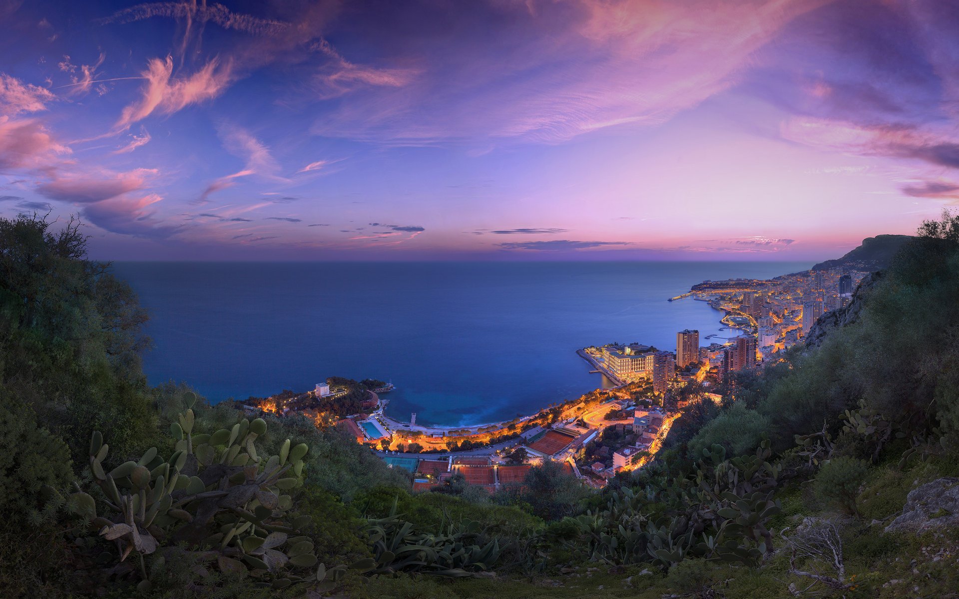 costa mar mónaco paisaje cielo ciudad naturaleza