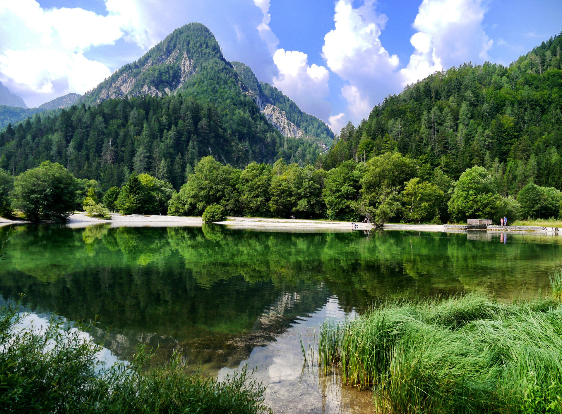 montagne foreste lago bello natura