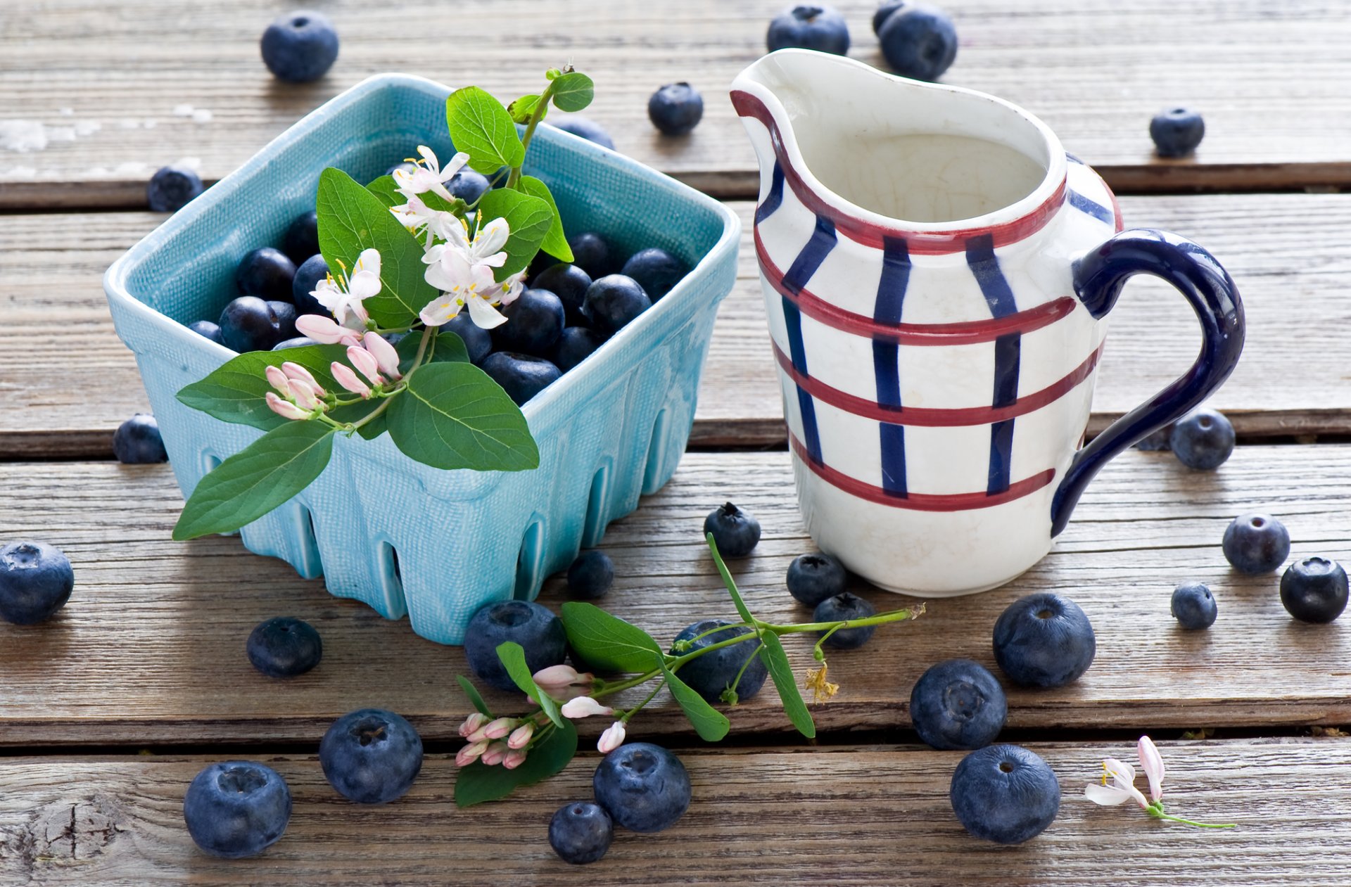 berries blueberries blueberries jug