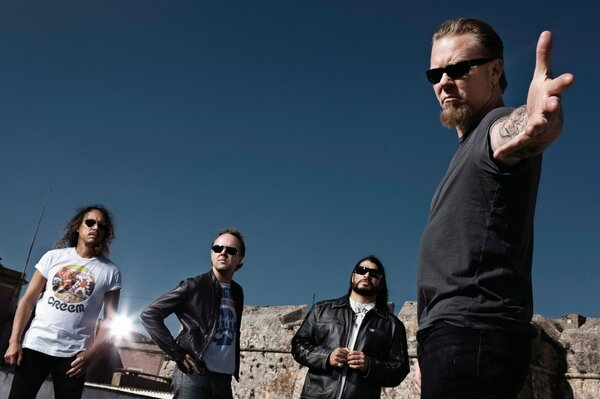 Quatre membres du légendaire groupe de Rock Metallica