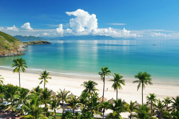 Resort frente al mar-paraíso tropical