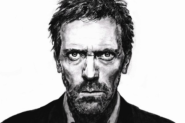 Portrait of actor Hugh Laurie