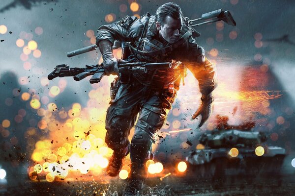 Герой в фэнтэзи игре battlefield