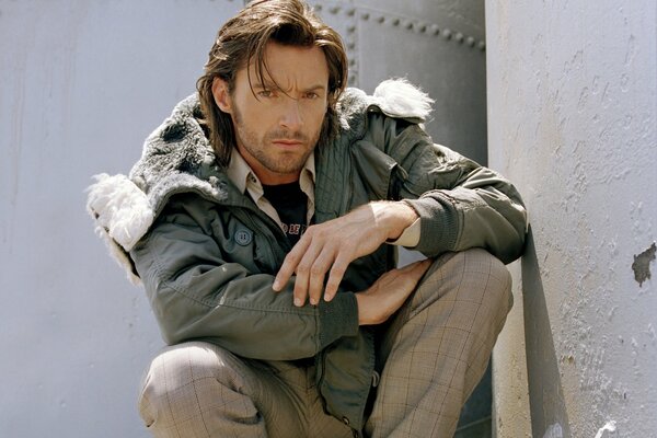 The serious face of Hugh Jackman