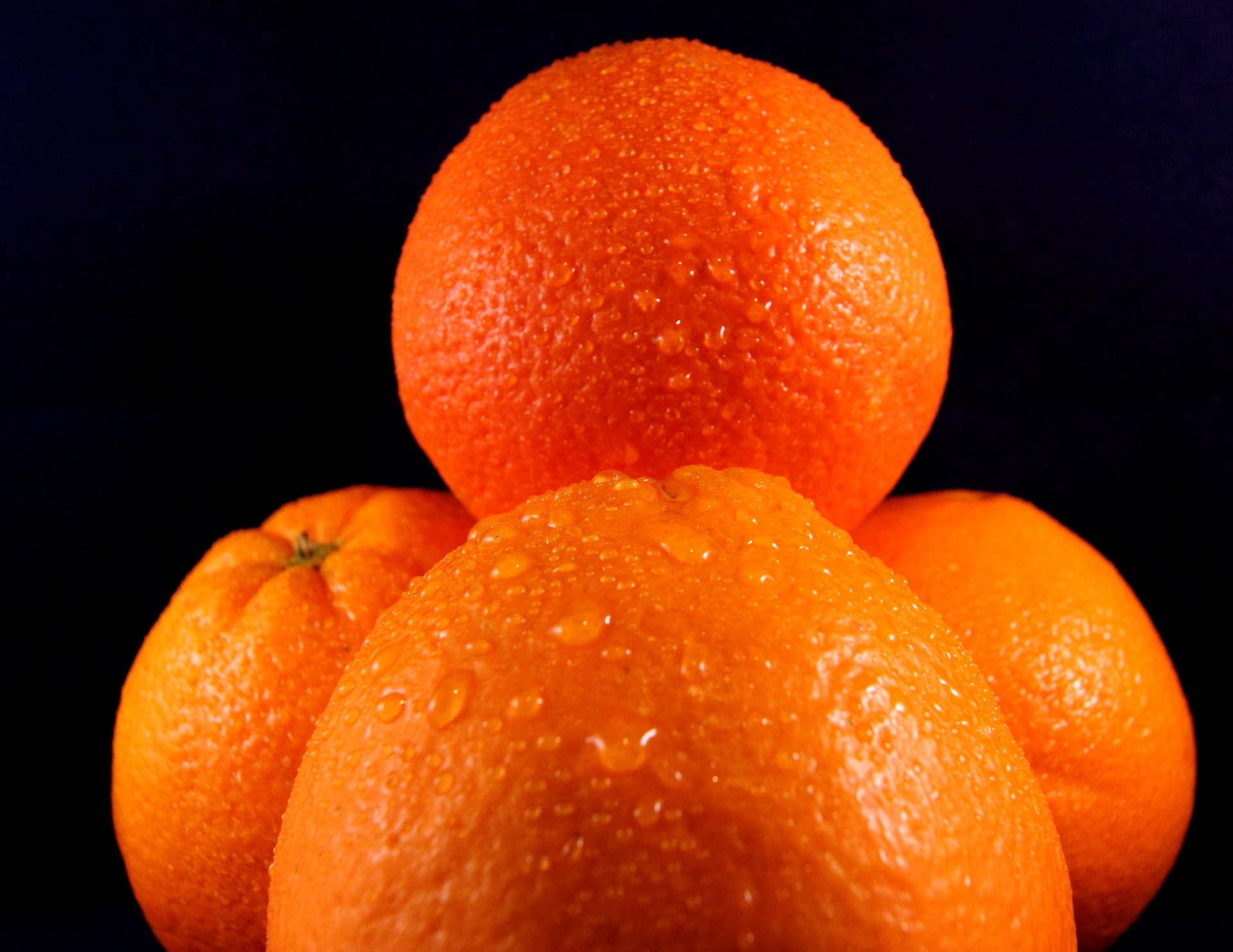 frutas naranjas agua gotas fondo