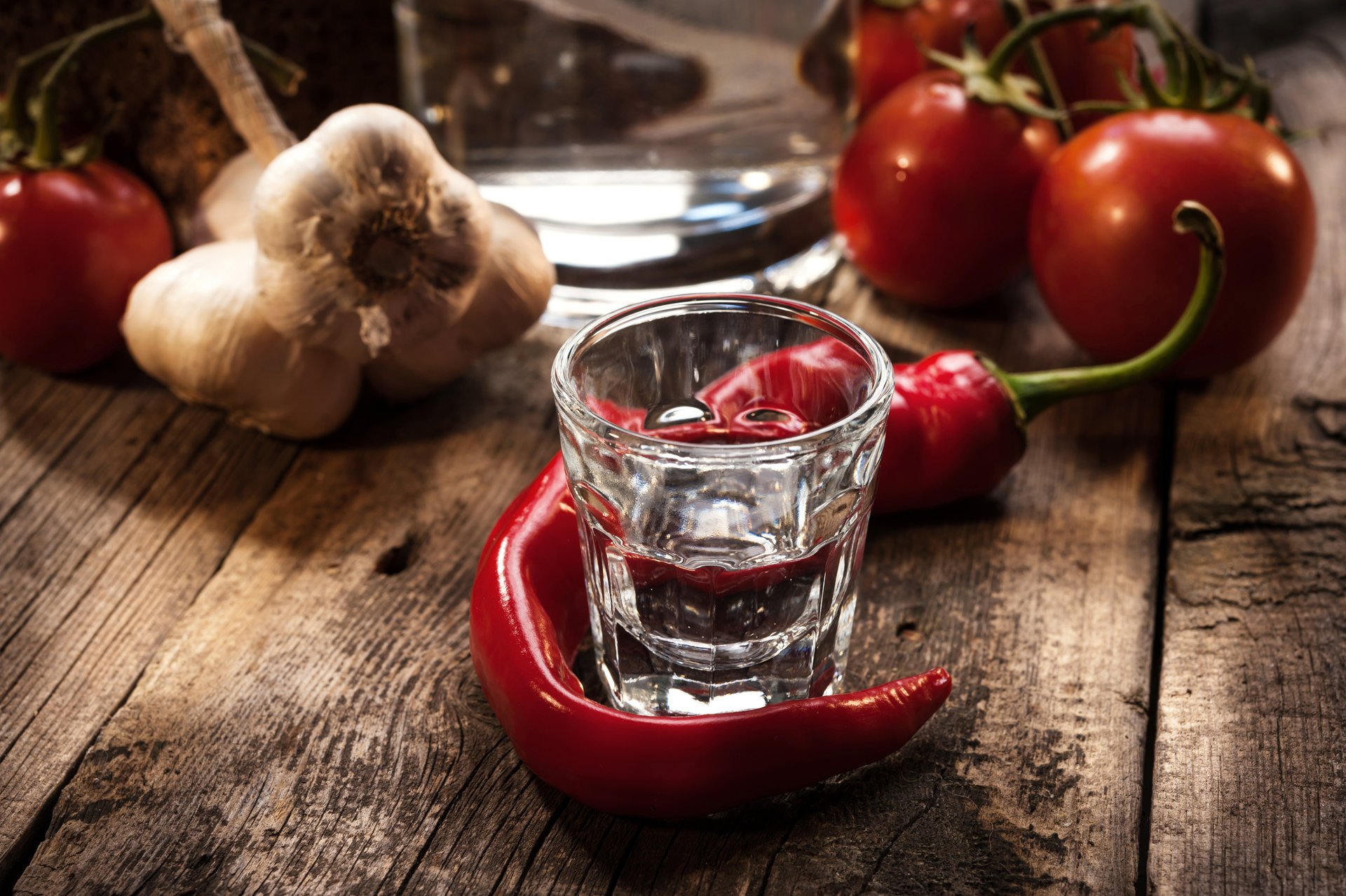 tomate vodka poivre pain