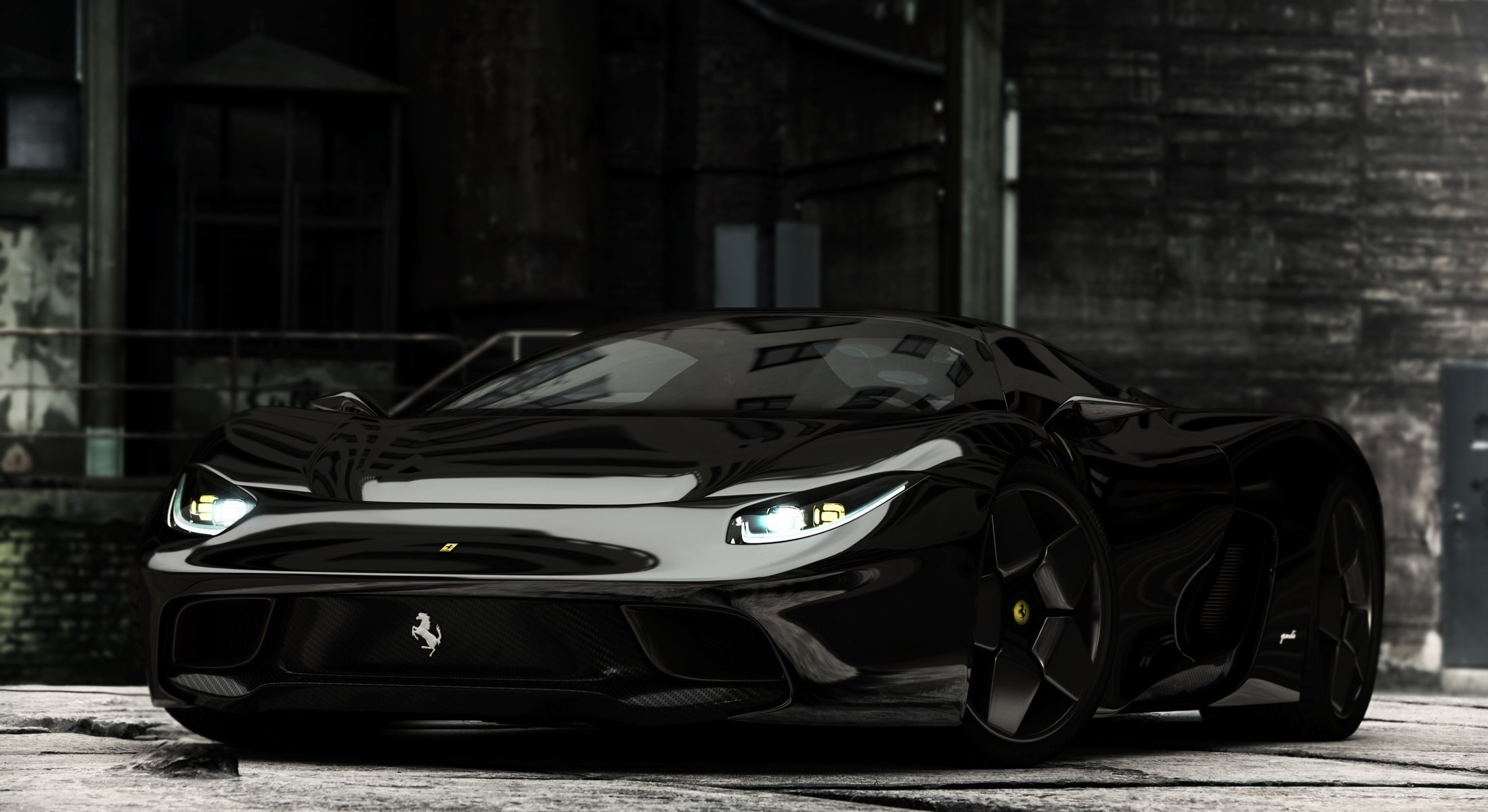 italien ferrari noir babe