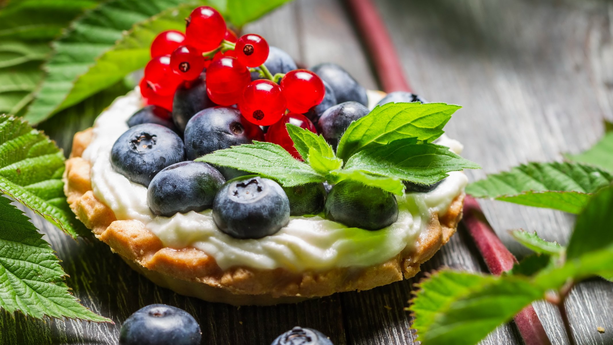 petit gâteau de forêt avec fruits nourriture gros plan