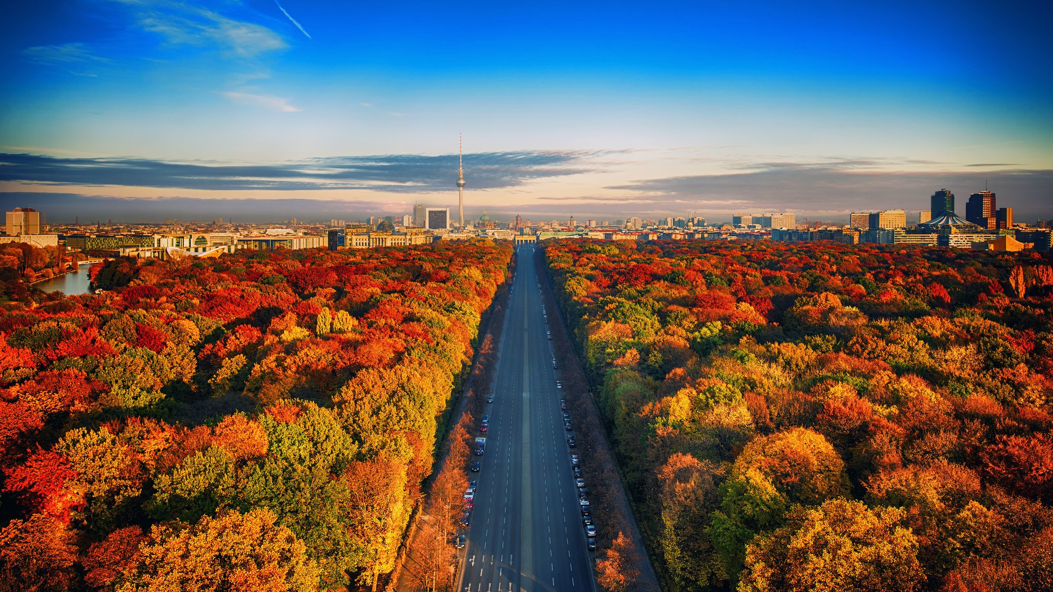 germania strada città autunno