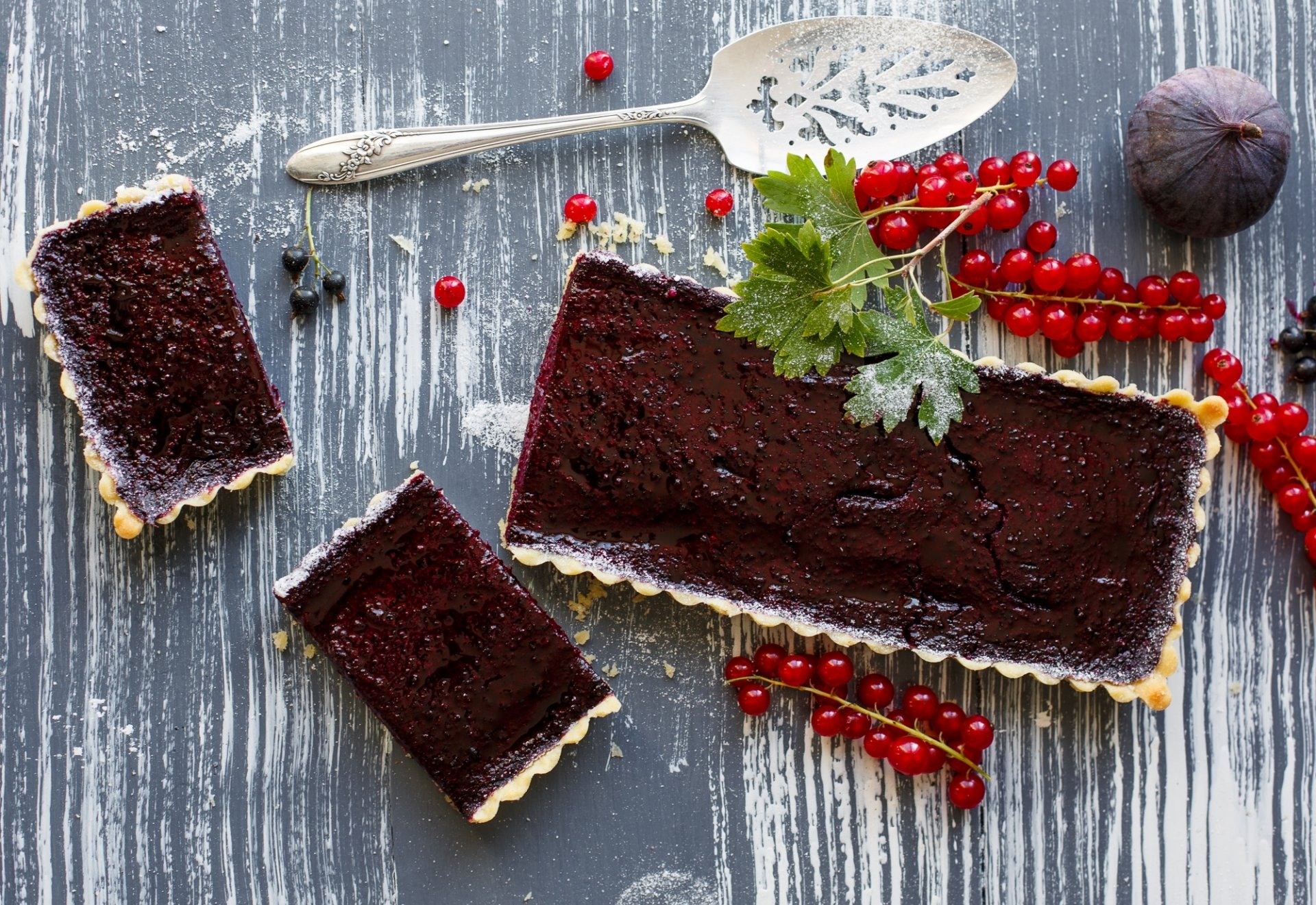 tarte groseilles rouges baies figues