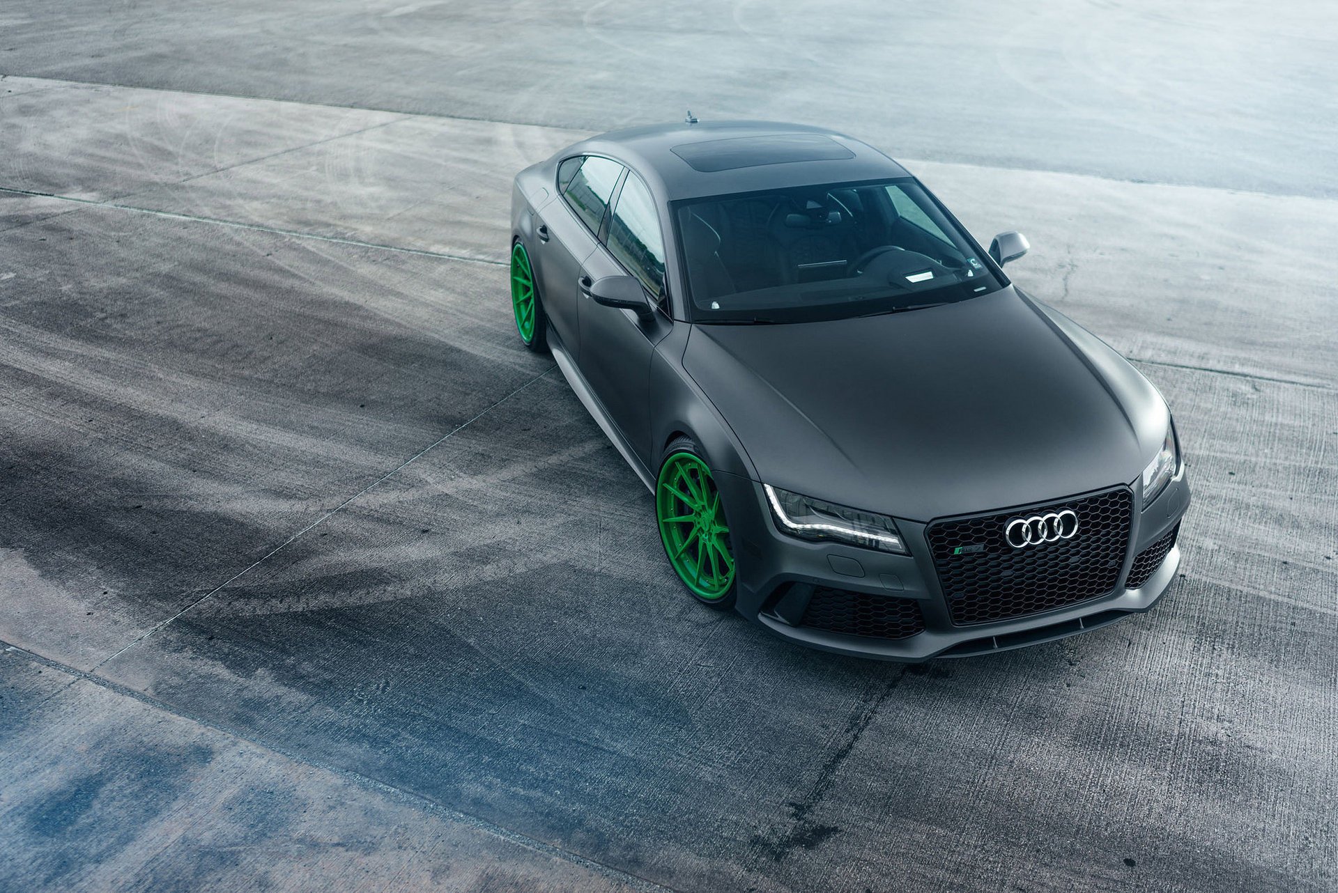 rs7 audi supercar tuning grey background