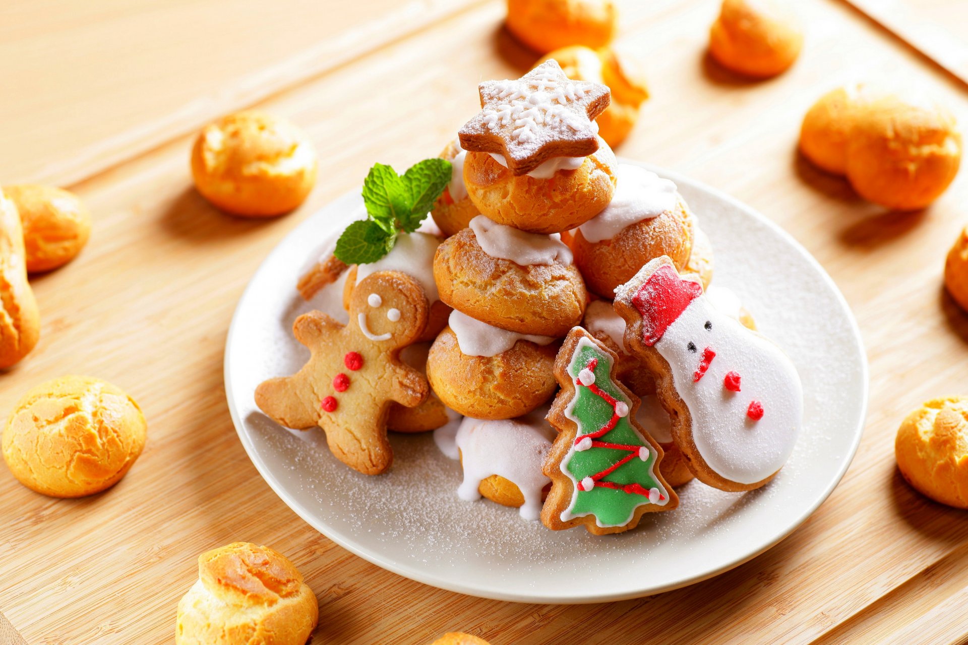 vacaciones navidad año nuevo galletas año nuevo hornear comida alimentos