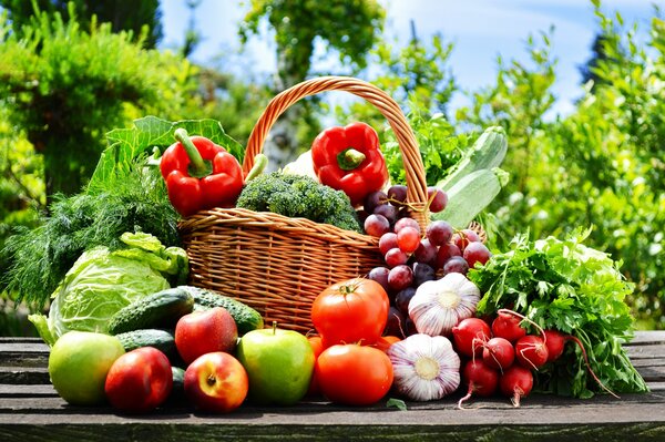 Tutta la ricchezza dell autunno in un paniere