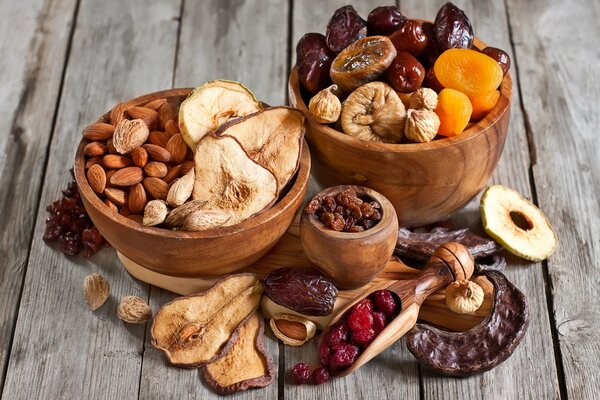 Various dried fruits and nuts are the basis of nutrition of the ancient Slavs