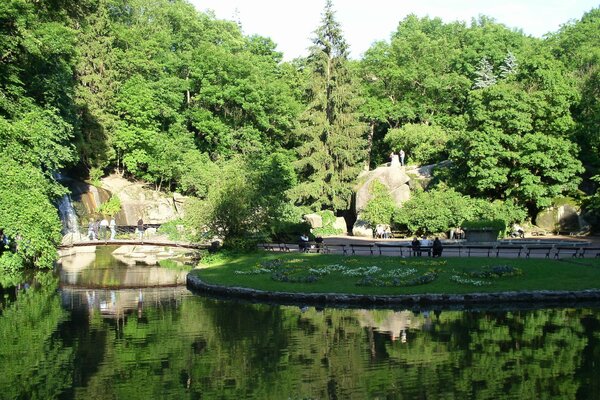 Sofiyevsky Park in Cherkasy region in Ukraine