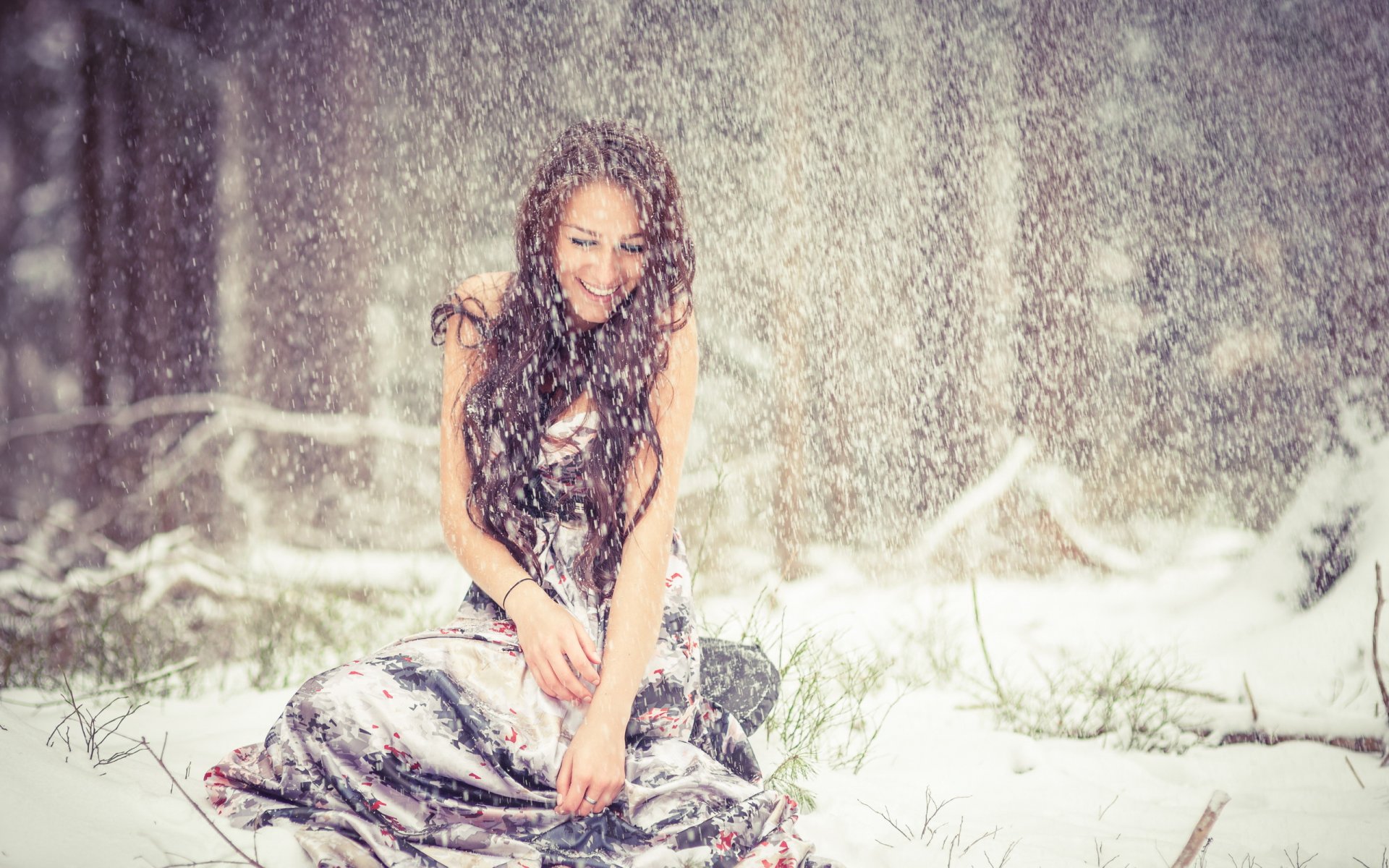 fille neige hiver