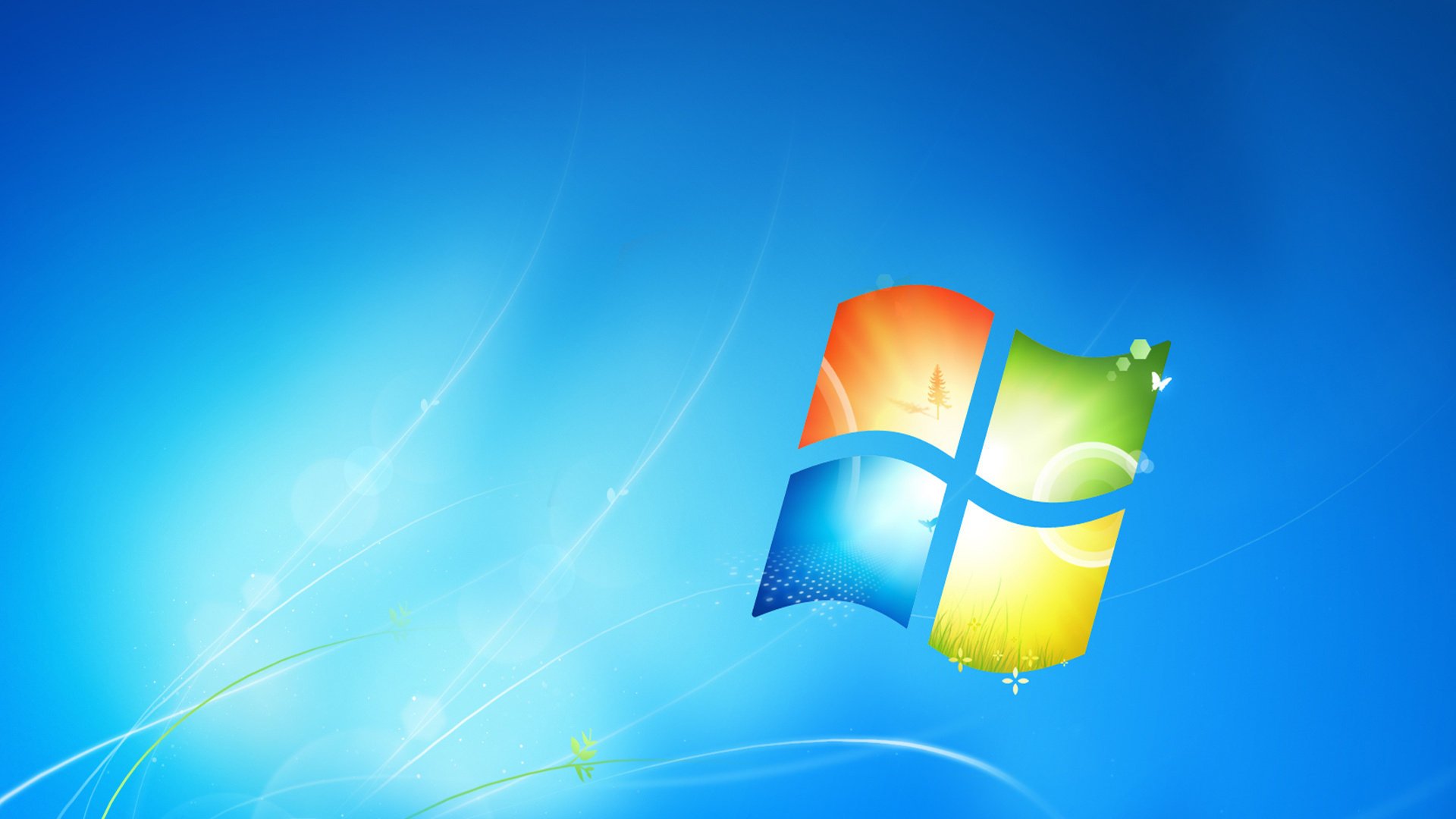 original windows 7 wallpaper hi-tech seven blue 7 window