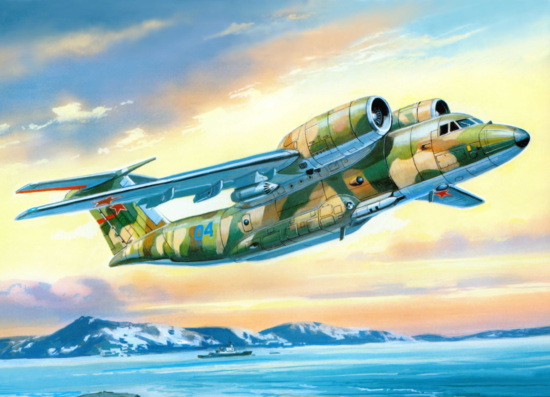 für entworfen an-72p kunst flugzeug patrouille