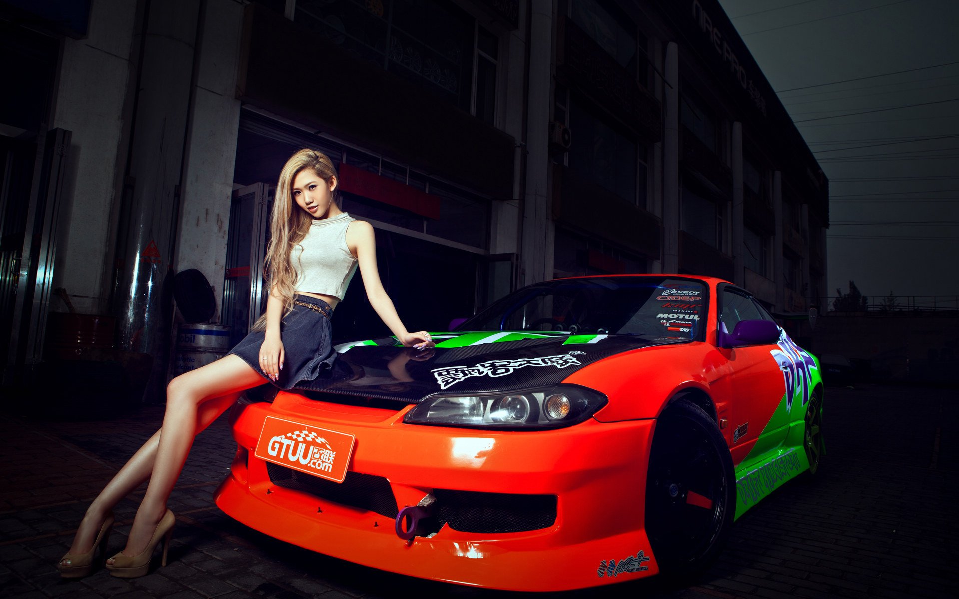 girl nissan silvia s15 asian korean model model machine car vehicle