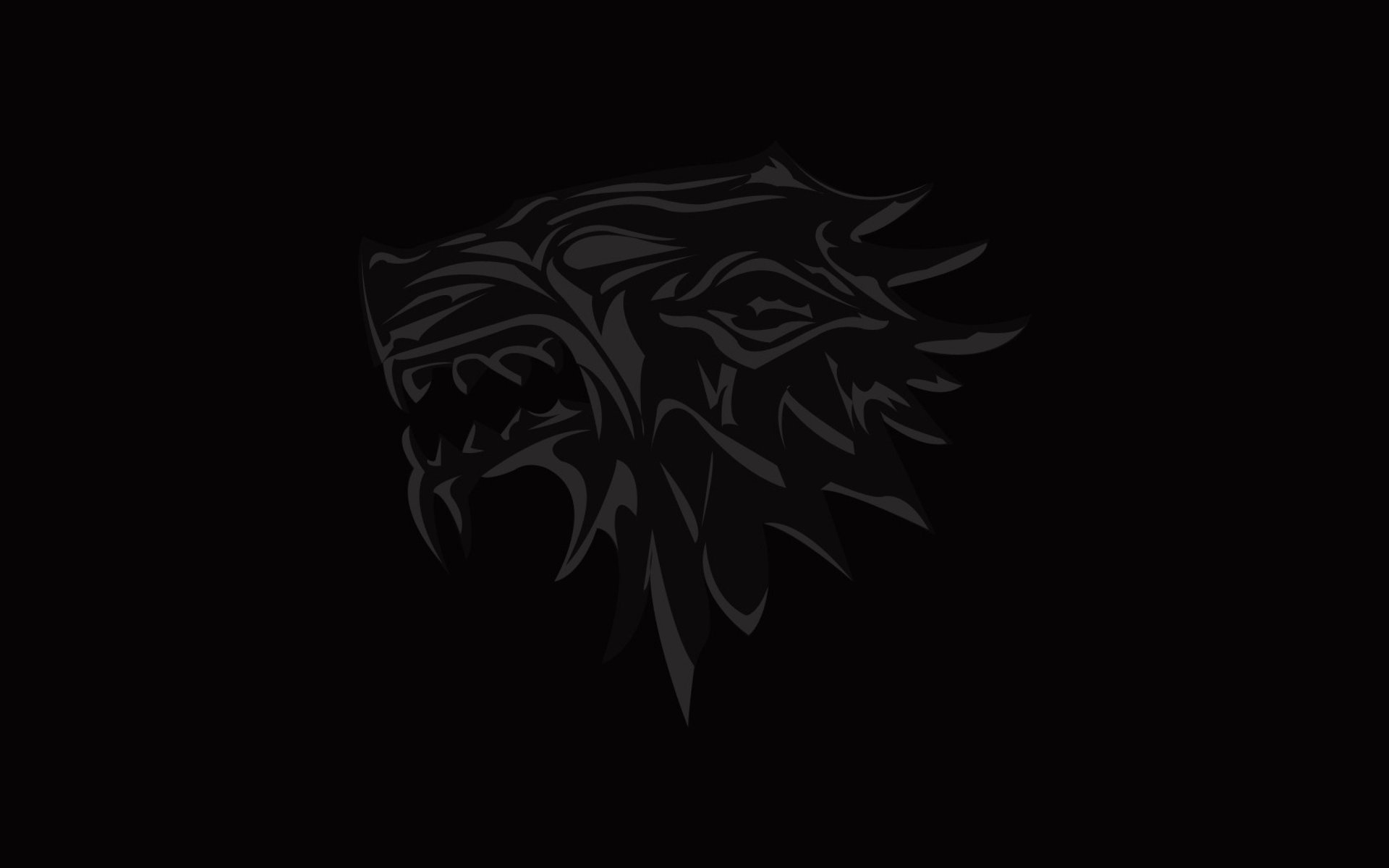 house of stark game of thrones logo wolf wappen