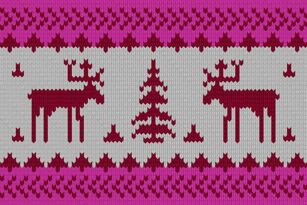 Estampado de invierno para suéter o calcetines con ciervos