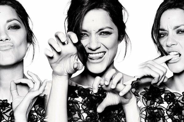 Sesión de fotos de emociones con Marion Cotillard