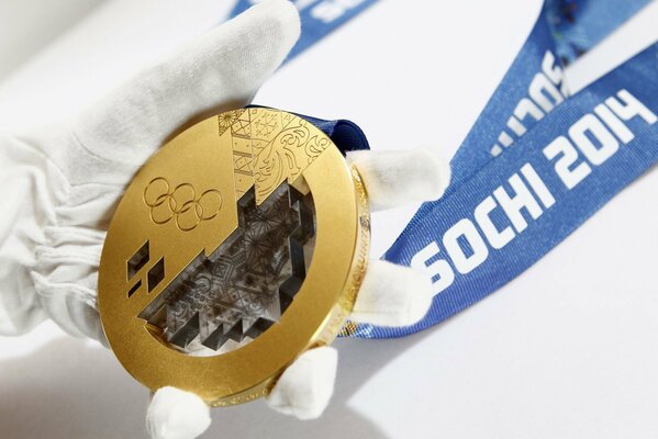 Goldmedaille für die Teilnahme an den Olympischen Spielen von Sotschi 2014