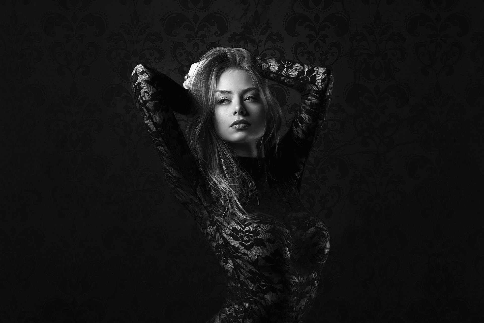 mädchen schwarz-weiß-foto
