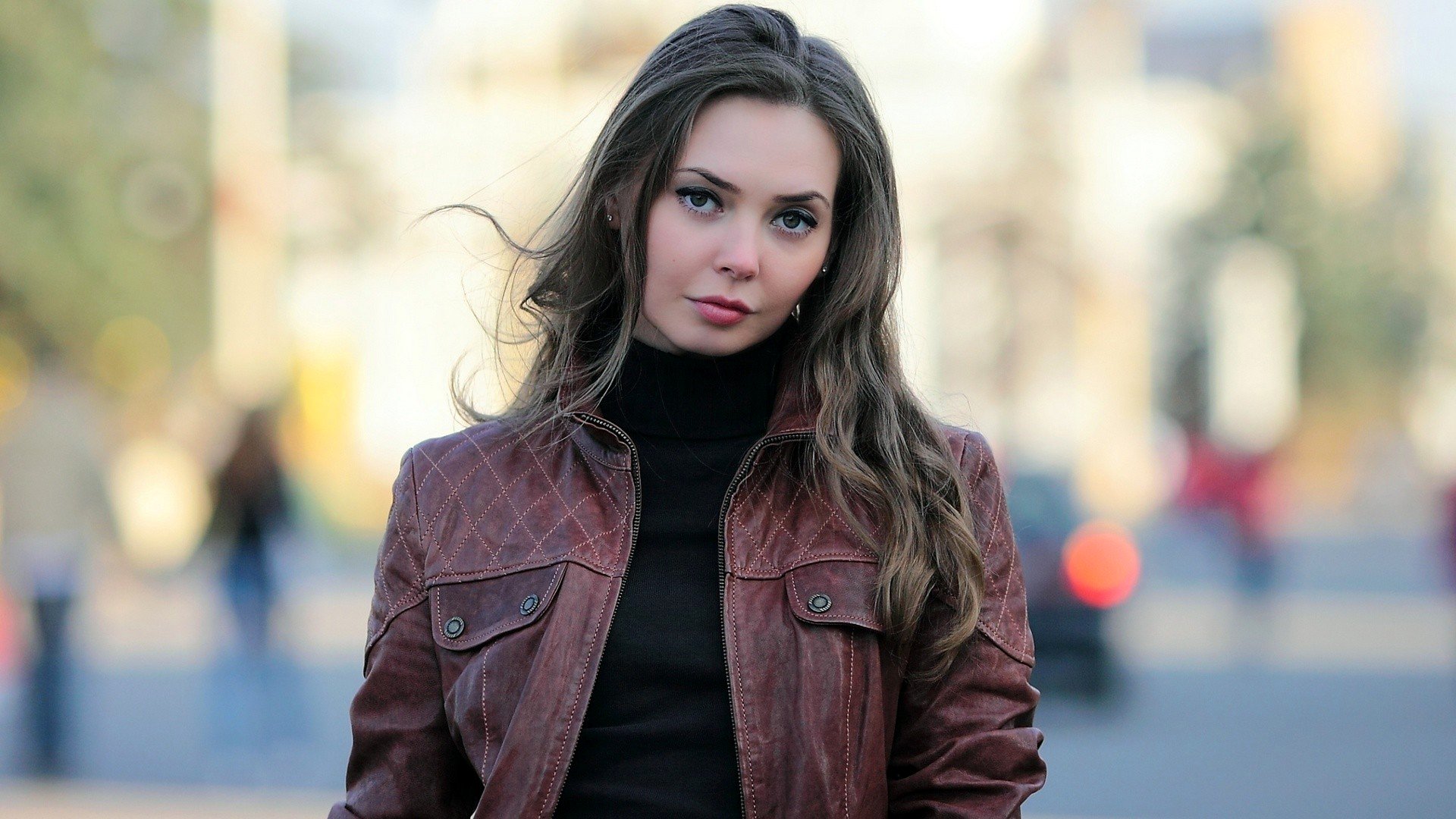 oksana malakhova bruna viso vista capelli strada