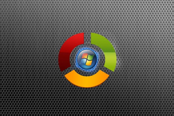 Système d exploitation Windows sur fond gris