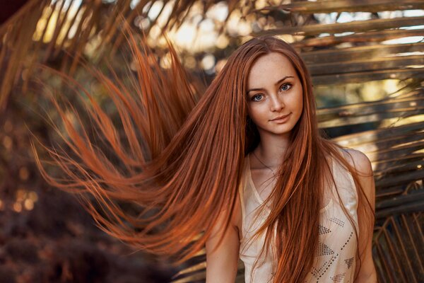Beautiful redhead girl photo