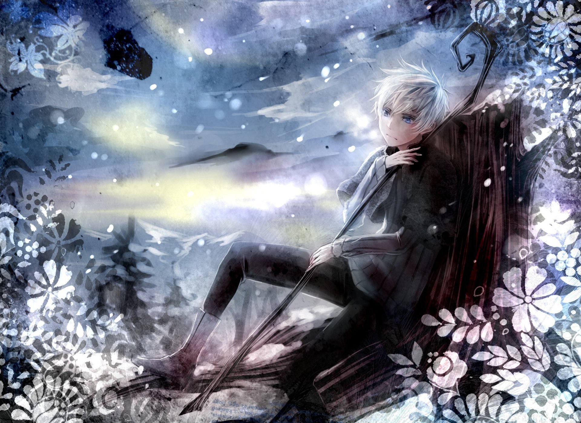 jack frost arte personaje guardianes de los sueños