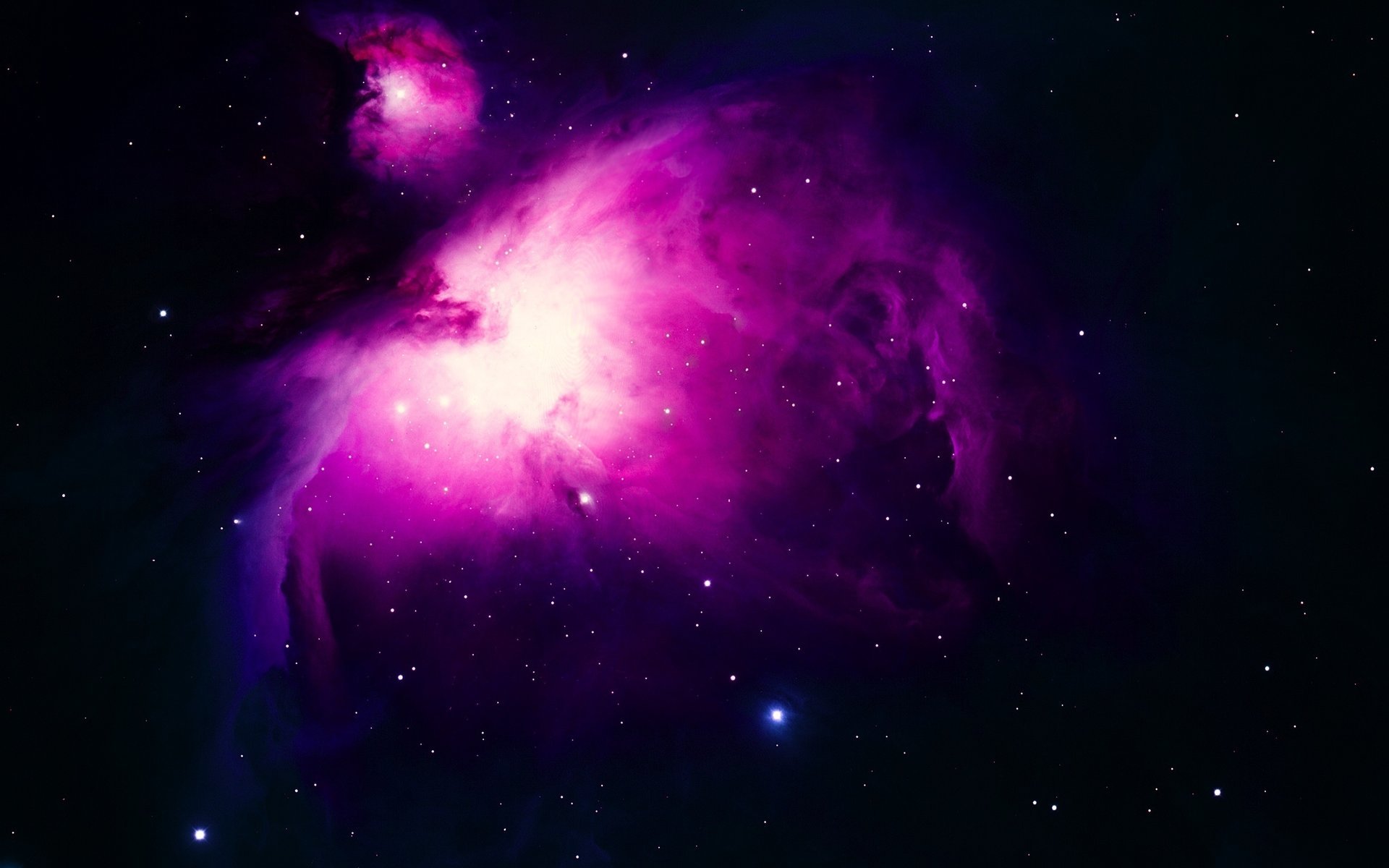 Космическая звездная пыль и туманность Ориона - обои на рабочий стол