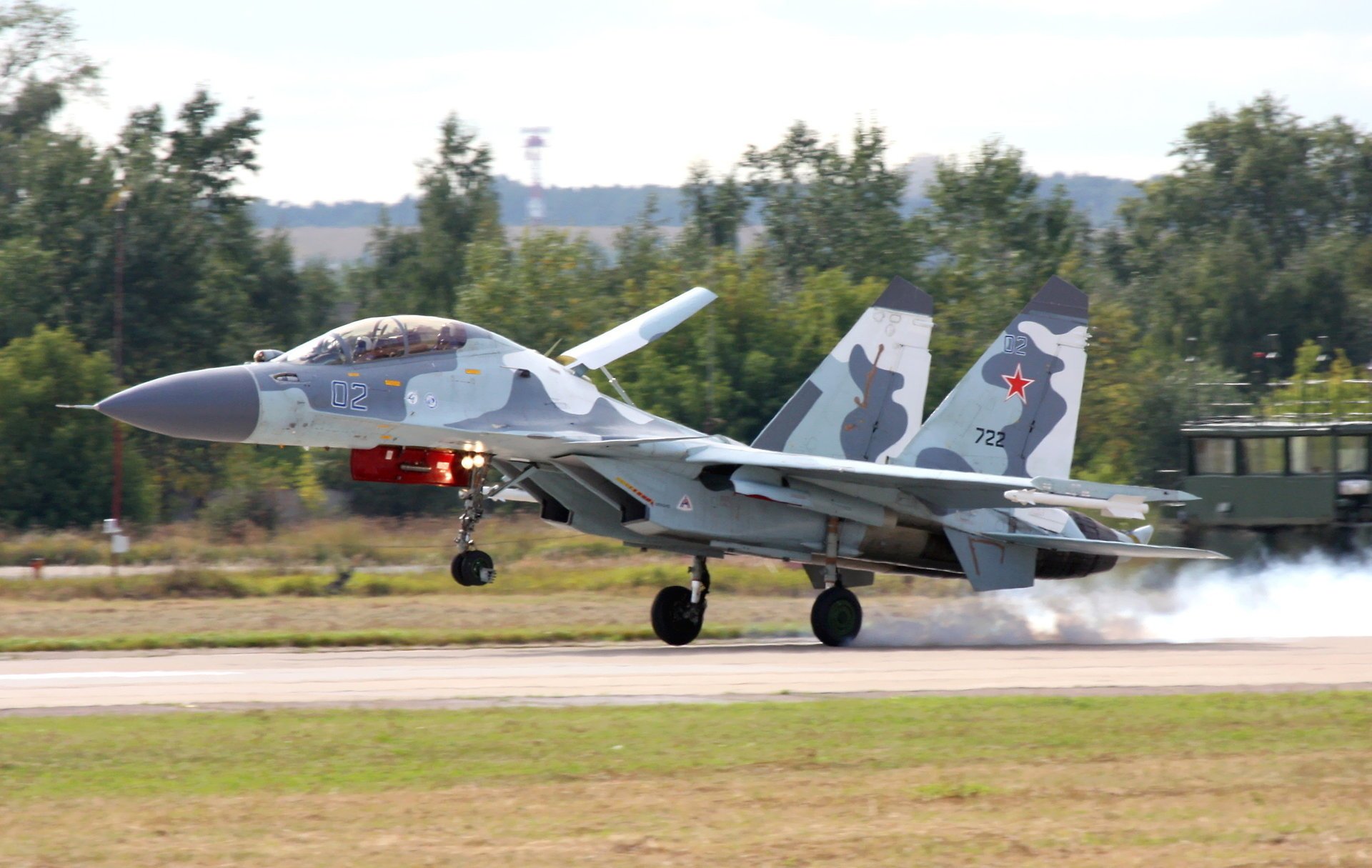 mki décollage armée de l air russe chasseur polyvalent su-30