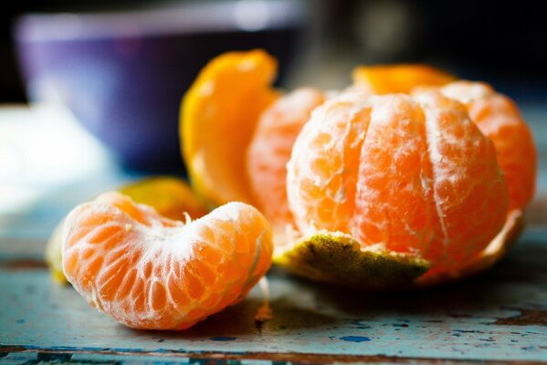 Leckere Mandarinen zu Hause für das neue Jahr