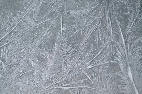 Beautiful patterns frosty textures