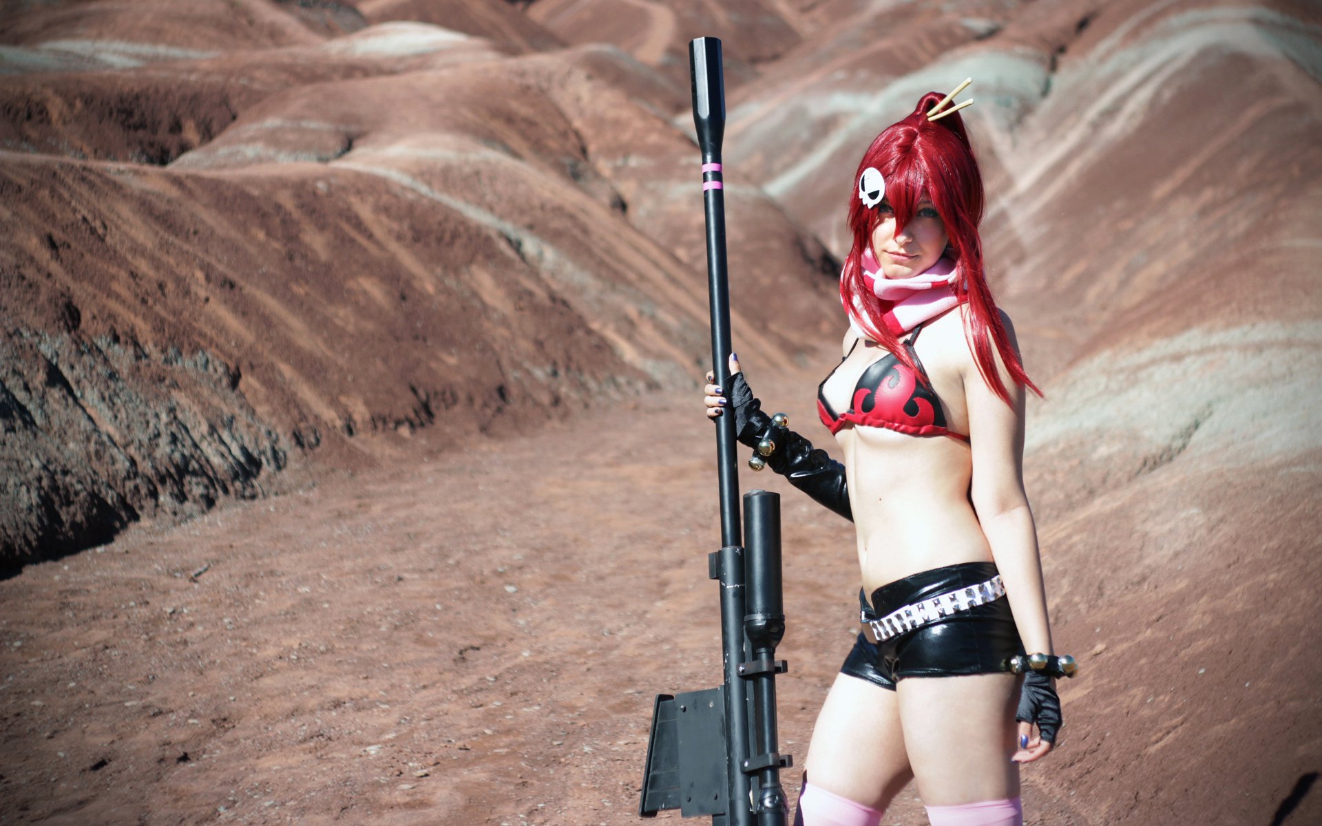 gurren lagann yoko cosplay ragazza fucile costume