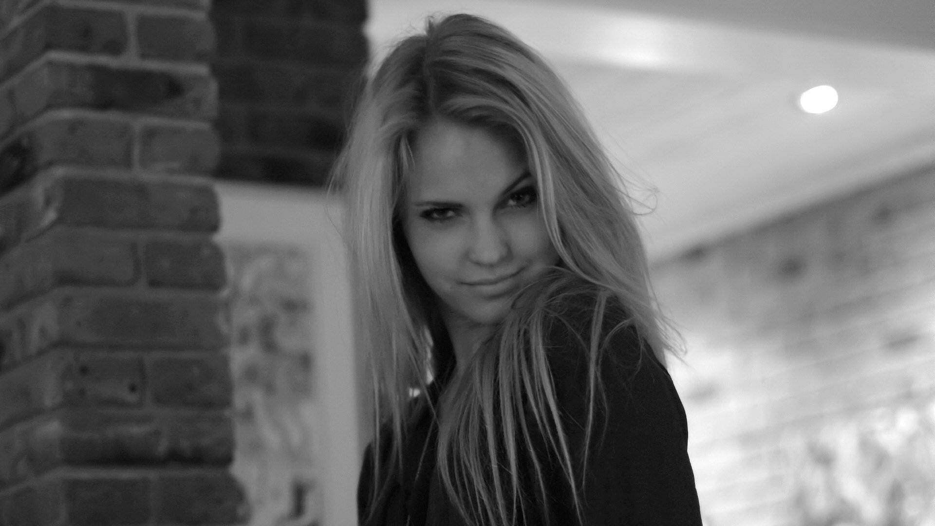 emilie marie nereng girl black and white model squint