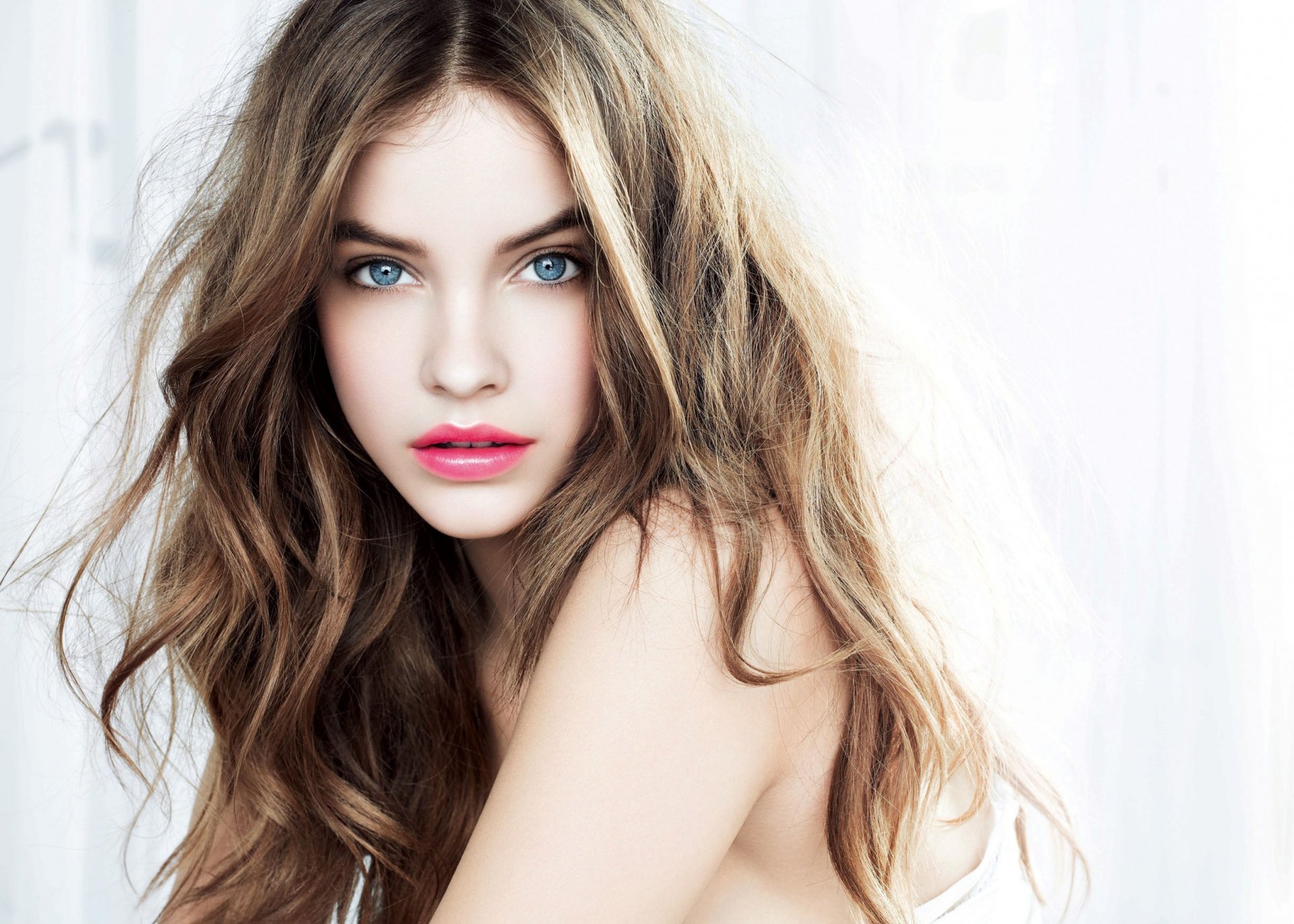 palvin barbara palvin victoria secret angel girl model face eyes blue lipstick