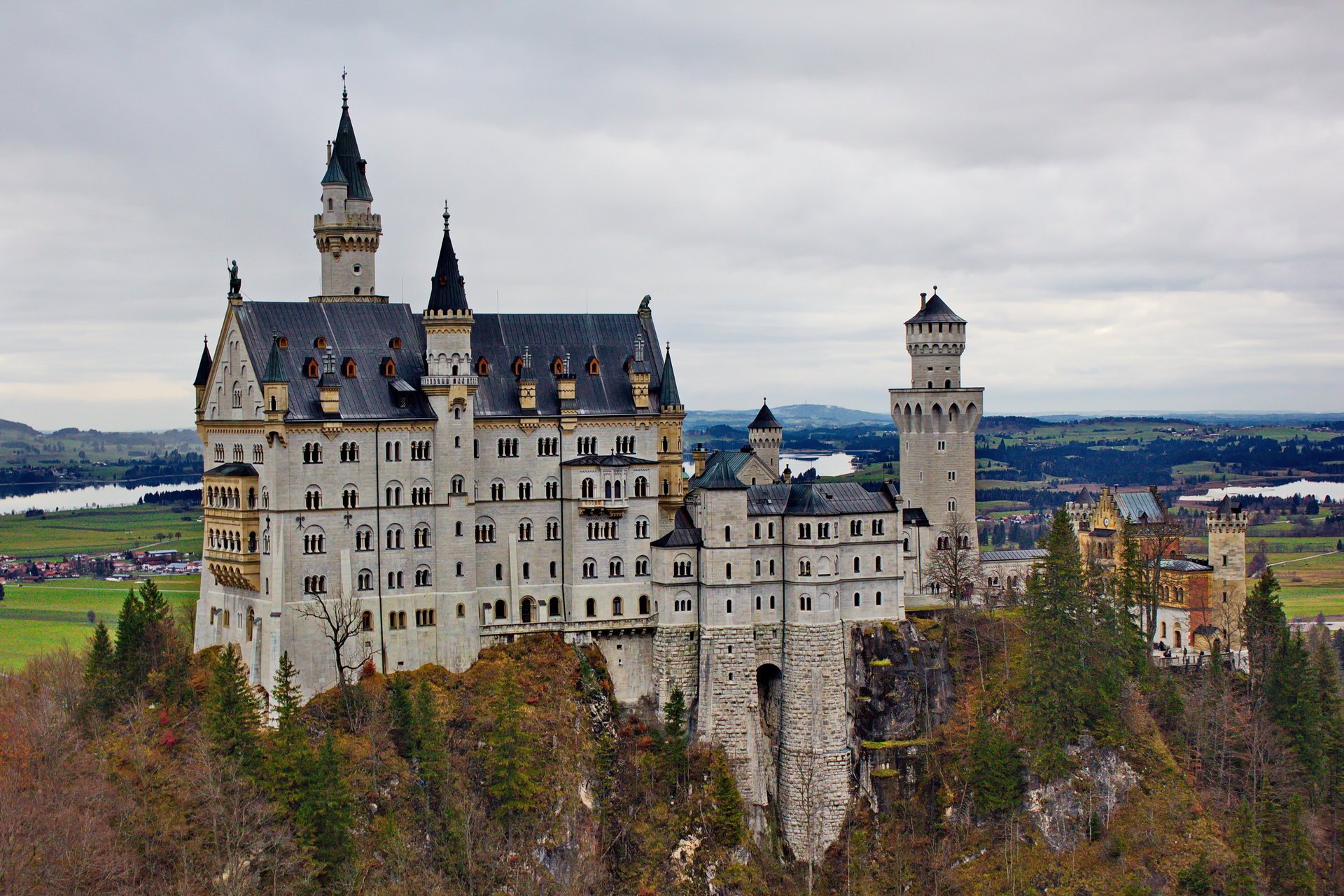 otoño castillo alemania neuschwanstein