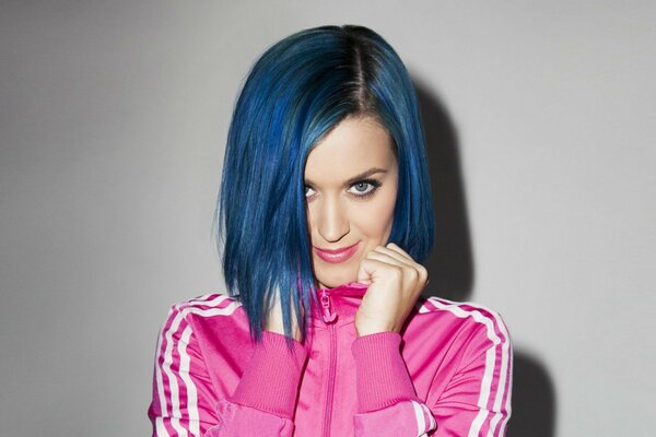 The famous singer with blue hair