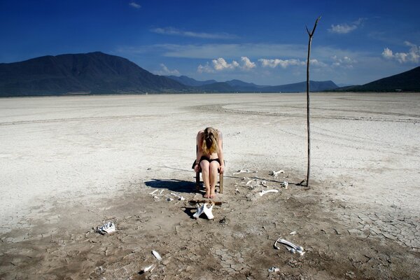 Desierto, sin alma, sequía