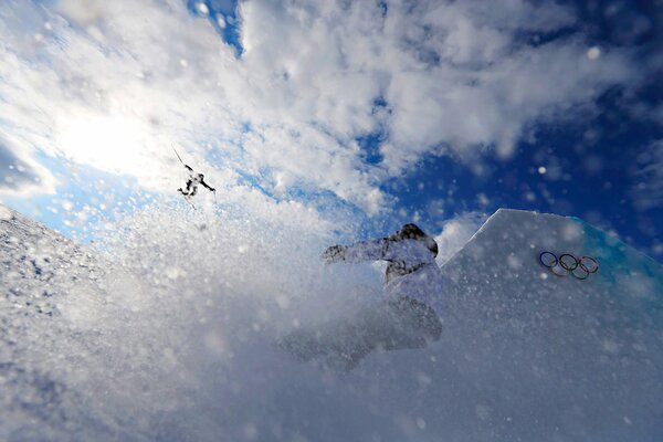 Skipiste auf der Alimpiade