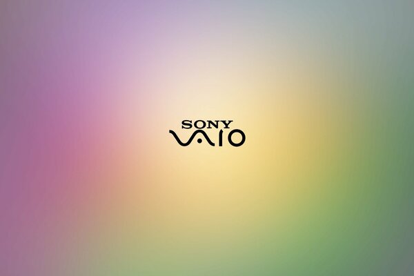 Текстурная надпись sony vaio