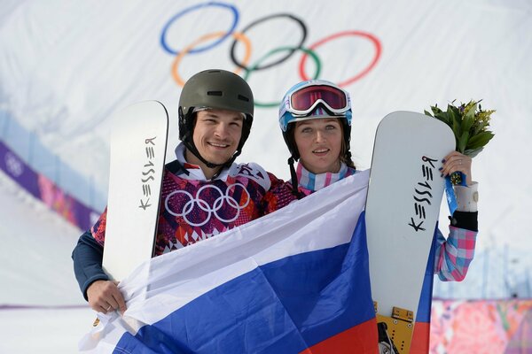 Snowboarden die Olympischen Spiele von Sotschi